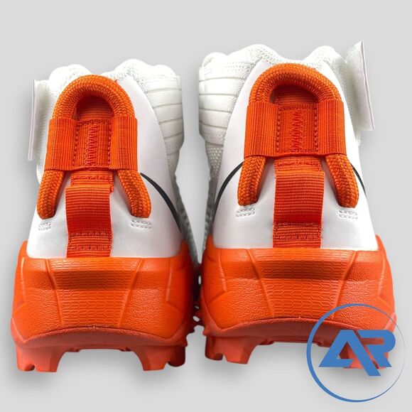Nike Force Savage Pro 2 Shark White Orange Football Cleats BV5448-100 main image 4